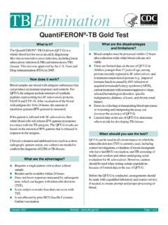 quantiferon tb gold fact sheet